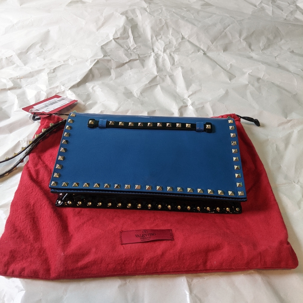 Valentino studded clutch 12x7x2 BNWT - Picture 1 of 16